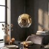 Ripoll hanging light, globe light, pendant light gold, clear, 1-light source
