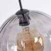 Koyoto hanging light, globe light, pendant light 30 cm Amber, clear, Smoke-coloured, 3-light sources