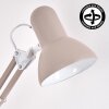 Nurmasuando desk lamp, table lamp LED sand-coloured, white, 1-light source