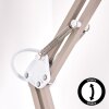 Nurmasuando desk lamp, table lamp LED sand-coloured, white, 1-light source