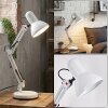 Nurmasuando desk lamp, table lamp LED black, white, 1-light source