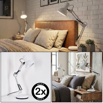 Nurmasuando desk lamp, table lamp LED black, white, 1-light source