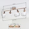 Lumox ceiling light, ceiling spotlight beige, black, 4-light sources