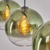 Koyoto hanging light, globe light, pendant light green, clear, 3-light sources