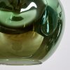 Ripoll hanging light, globe light, pendant light blue, gold, green, 4-light sources