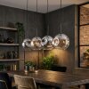 Ripoll hanging light, globe light, pendant light Amber, clear, Smoke-coloured, 4-light sources