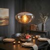 Mertola hanging light, pendant light Amber, 1-light source