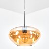 Mertola hanging light, pendant light Amber, 1-light source