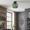 Koyoto ceiling light, globe light 25 cm green, 1-light source
