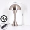 Garil table lamp matt nickel, 1-light source
