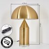 Rilon table lamp brass, 2-light sources