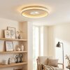 Halin ceiling light LED sand-coloured, transparent, clear, 1-light source, Remote control