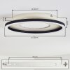 Gorim ceiling light LED grey, black, 1-light source