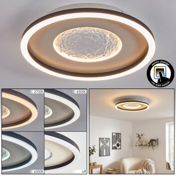 Gorim ceiling light LED grey, black, 1-light source