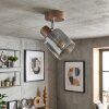 Casterk ceiling light, ceiling spotlight brown, chrome, 1-light source