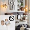 Casterk wall light, wall spotlight brown, chrome, 1-light source