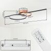 Goren ceiling light LED copper, black, 1-light source