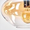 Mertola hanging light, pendant light Amber, clear, 1-light source