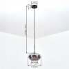 Mertola hanging light, pendant light Smoke-coloured, 1-light source