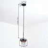 Mertola hanging light, pendant light Smoke-coloured, 1-light source
