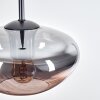 Mertola hanging light, pendant light Smoke-coloured, 1-light source