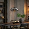 Mertola hanging light, pendant light clear, Smoke-coloured, 1-light source