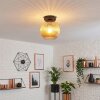 Koyoto ceiling light, globe light 20 cm Amber, 1-light source