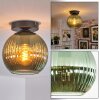 Koyoto ceiling light, globe light 20 cm green, 1-light source