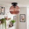 Koyoto ceiling light, globe light coppery, 1-light source