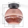 Koyoto ceiling light, globe light coppery, 1-light source
