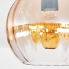 Koyoto ceiling light, globe light 20 cm Amber, clear, 1-light source