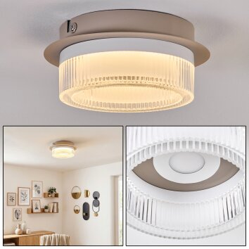 Jalek ceiling light LED sand-coloured, 1-light source