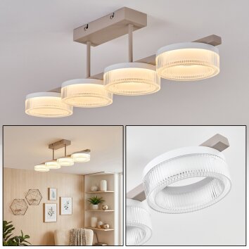 Jalek ceiling light LED sand-coloured, 1-light source