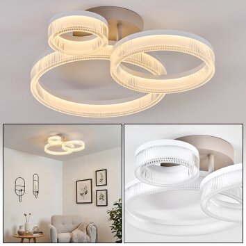 Jalek ceiling light LED sand-coloured, 1-light source