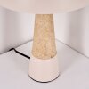 Forgek table lamp Champagne, stone appearance, 1-light source