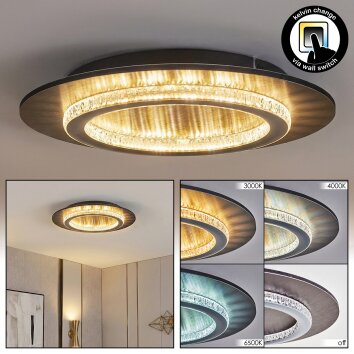 Lidor ceiling light LED anthracite, grey, 1-light source