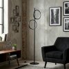 Firon floor lamp LED black, 2-light sources