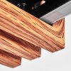 Macos ceiling light LED Wood like finish, black, 1-light source