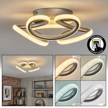 Jaren ceiling light LED silver, 1-light source
