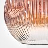 Ripoll hanging light, globe light, pendant light clear, coppery, 1-light source
