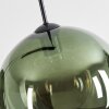 Koyoto hanging light, globe light, pendant light green, 3-light sources