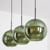 Koyoto hanging light, globe light, pendant light green, 3-light sources