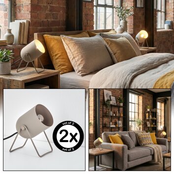 Horen table lamp sand-coloured, 1-light source