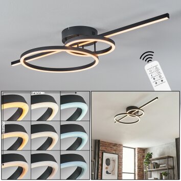 Goren ceiling light LED black, 1-light source