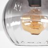 Koyoto ceiling light, globe light 20 cm clear, Smoke-coloured, 1-light source