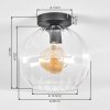 Koyoto ceiling light, globe light 20 cm clear, 1-light source