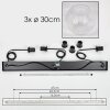 Koyoto hanging light, globe light, pendant light clear, 3-light sources