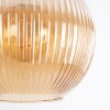 Koyoto hanging light, globe light, pendant light Amber, 3-light sources