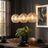 Koyoto hanging light, globe light, pendant light Amber, clear, 3-light sources
