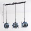 Koyoto hanging light, globe light, pendant light blue, 3-light sources